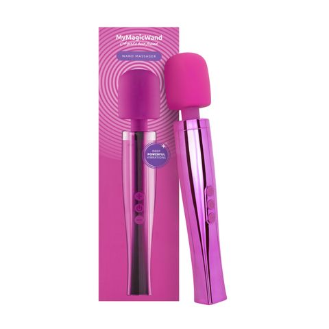 MyMagicWand Wand Massager Electric Pink met opzetstukken